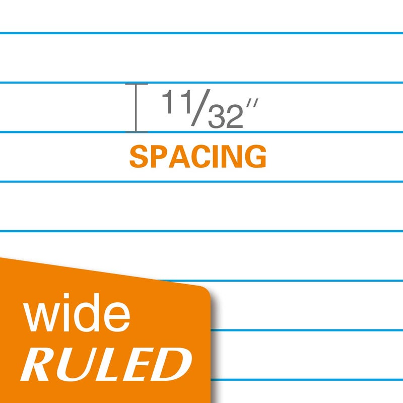 KAISA 1-Subject Wirebound Notebook Spiral Note Book, 8x10.5inch Wide Ruled 70sheets/pad Wire Notebooks Office School Supplies for Students Office, Pack of 6Pads, S07001W - Image 2
